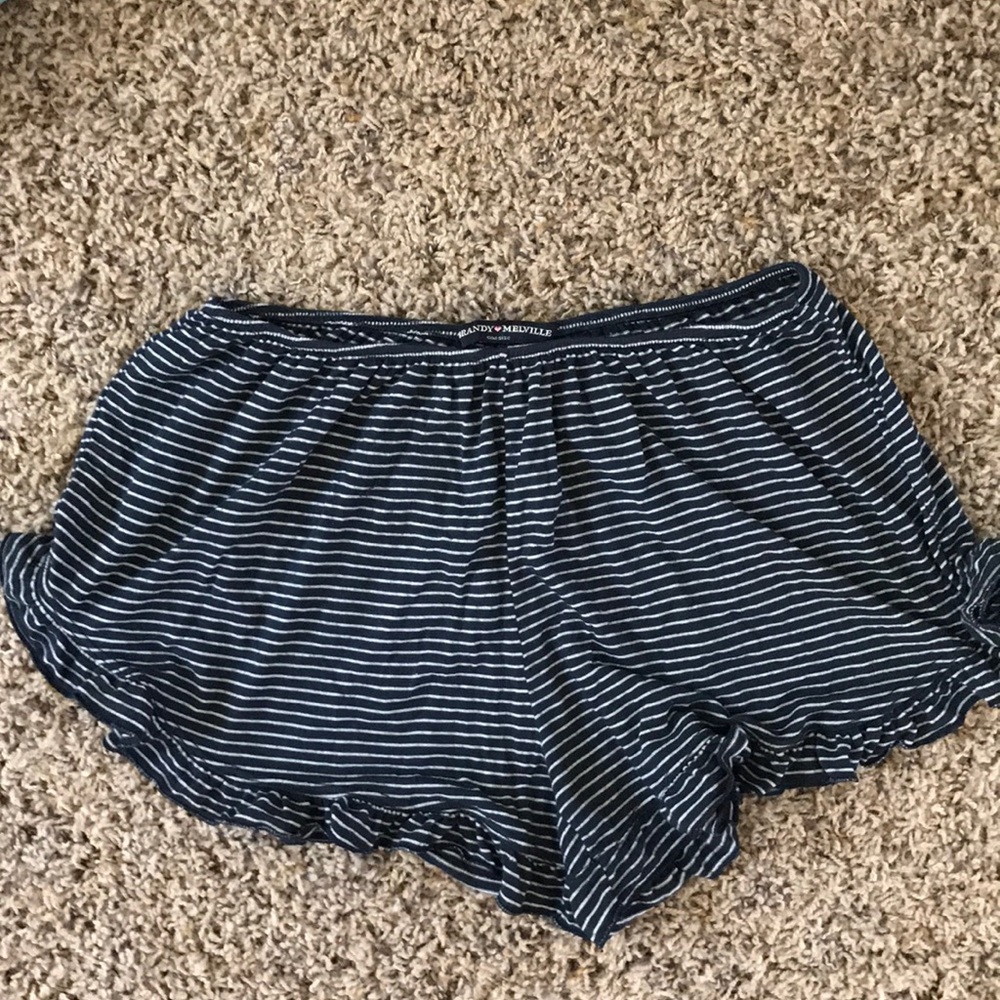 Brandy Melville flowy striped shorts